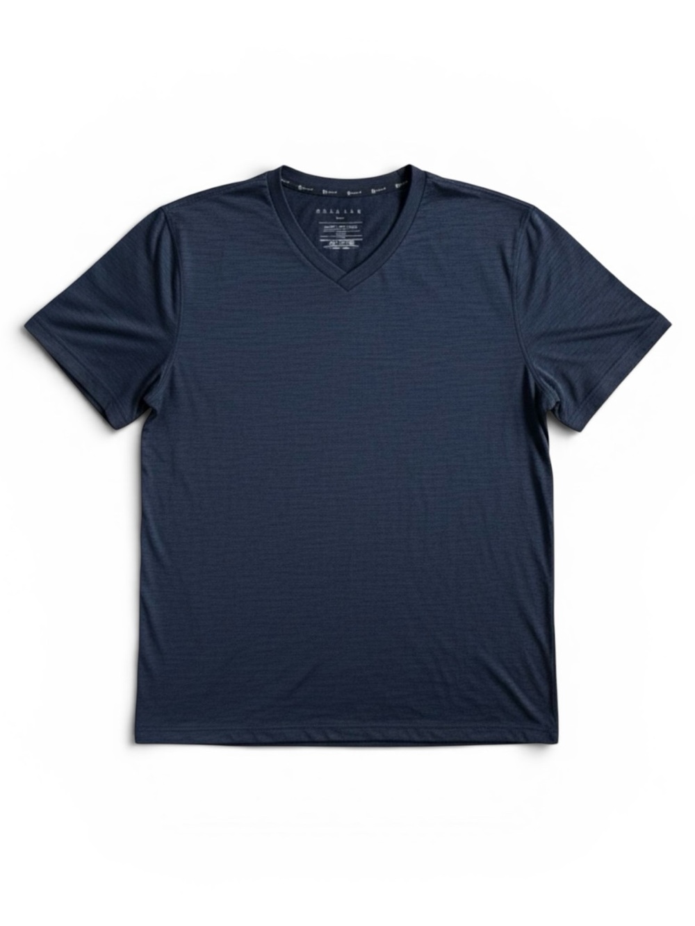 Gaiam Performance V-Neck Active Tee Moisture Wicking T-Shirt Yoga Gym Navy XL